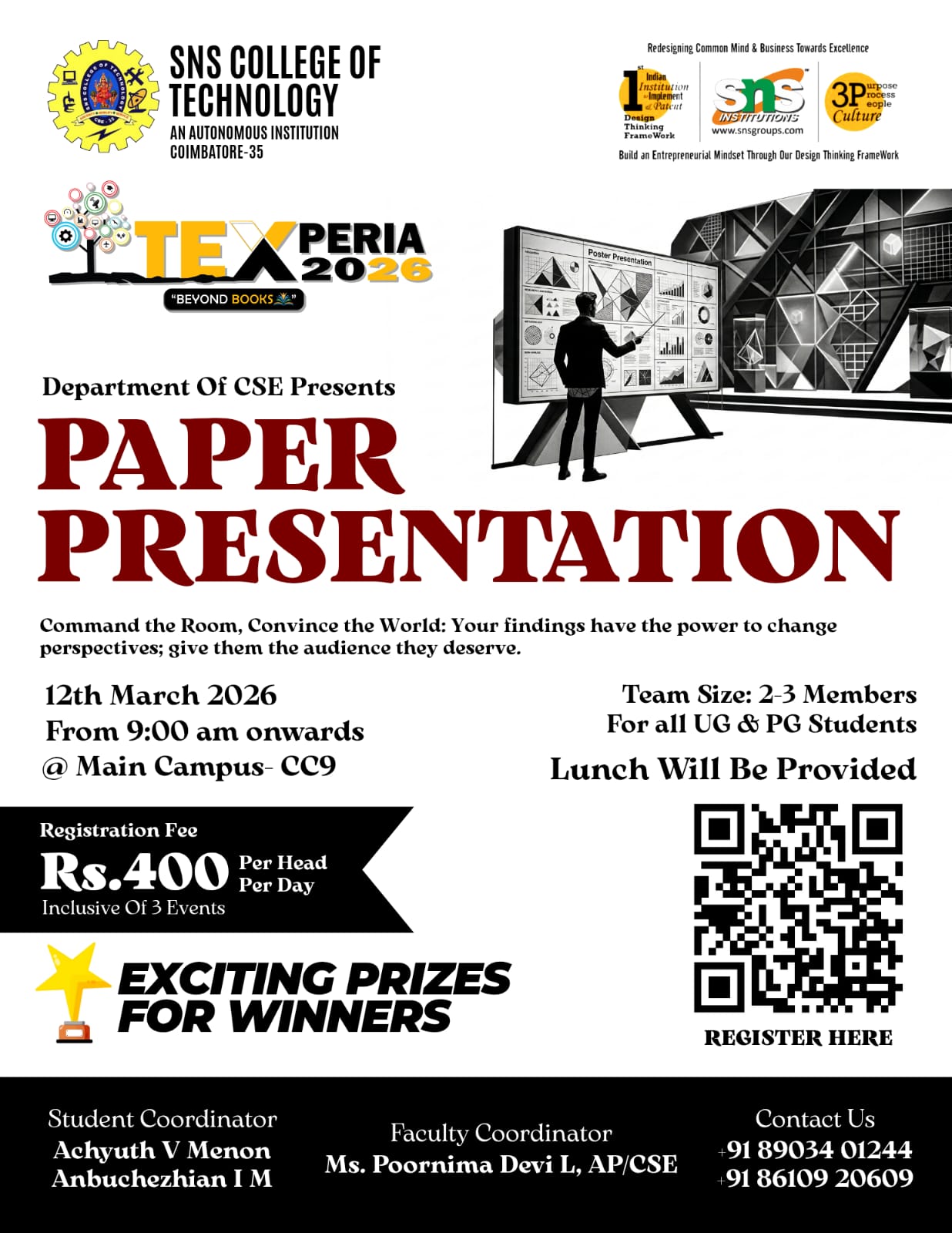 Paper Presentation | Texperia 2026 Paper Presentation Competition Poster 